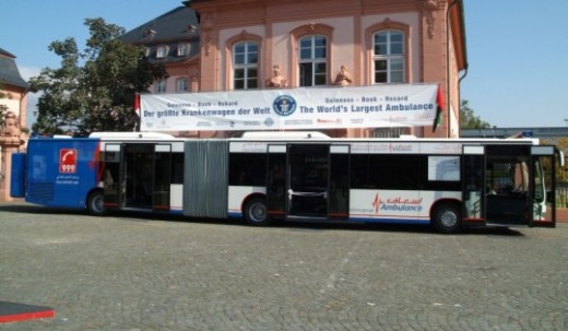 mercedes benz ambulance - world's largest