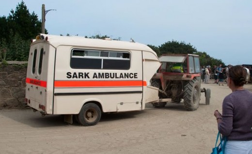 sark tractor drawn ambulance